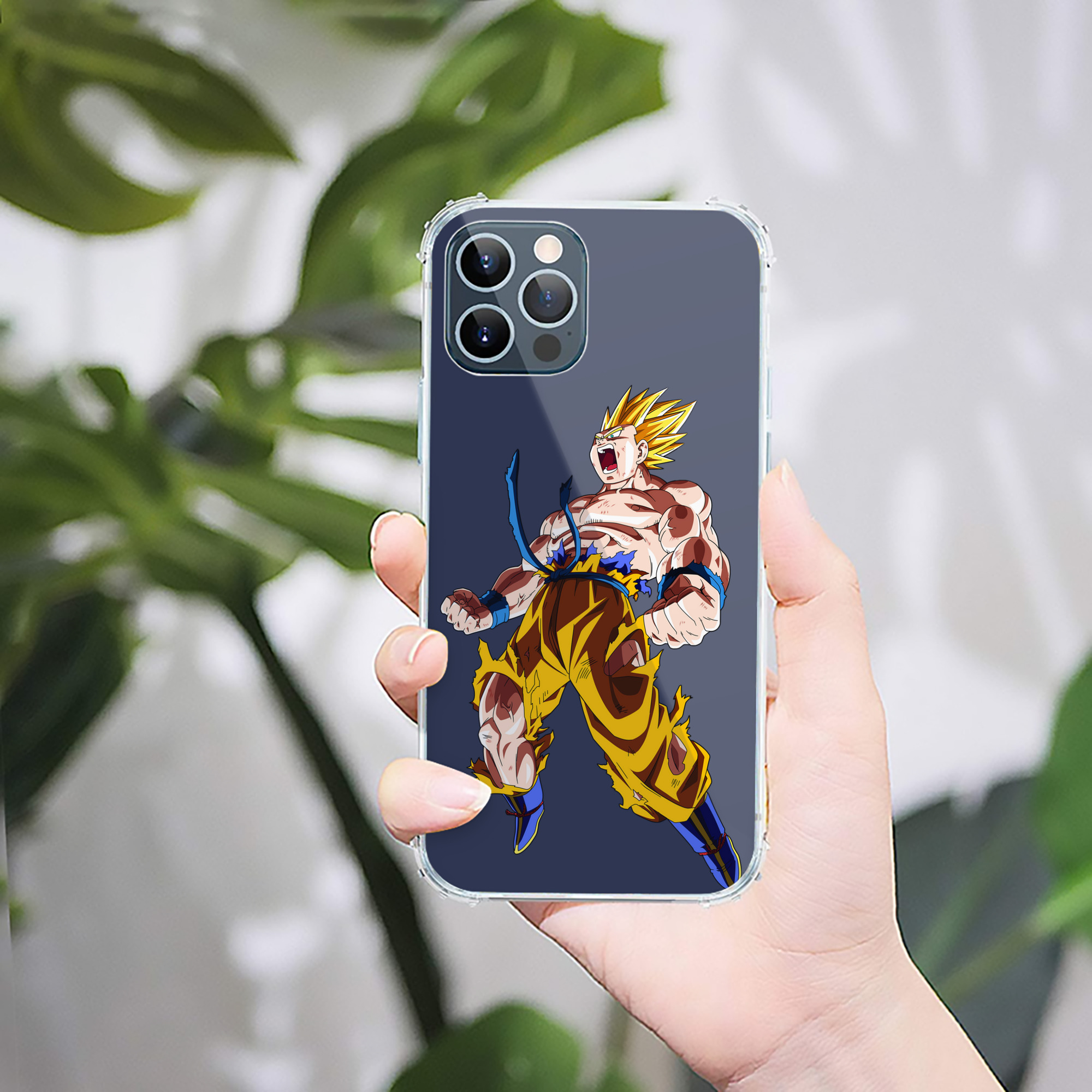 （画像用） ドラゴンボール 孫悟空（そん ごくう）Son Goku カカロット DRAGON BALL Kakarotto 【iPhone 12シリーズ対応】透明スマホケース（クリアソフトケース）